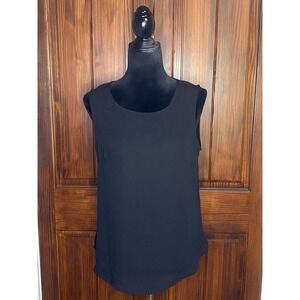 DKNY, NWT, Black Shear Sleeveless Top, Size S